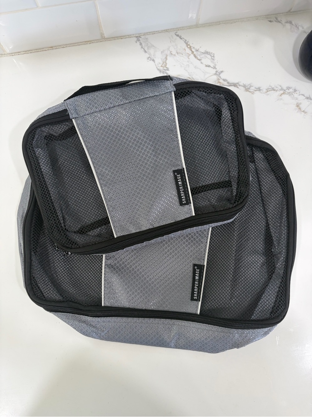 SHARPER IMAGE Travel Packing Cubes Breathable Mesh Quality Fabric Weekend NWOT